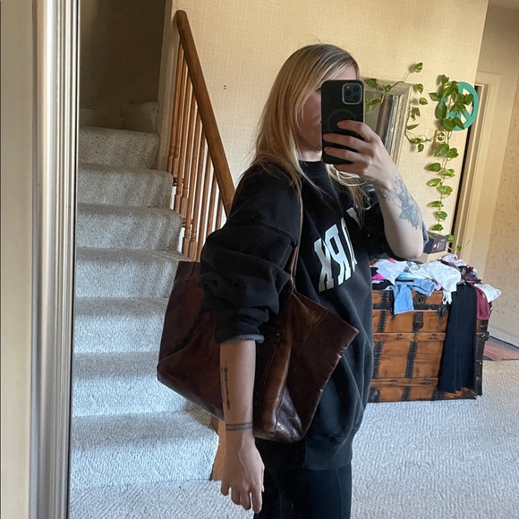 BED STU Perfect Fall Brown Leather Cersei Tote Bag - Picture 17 of 17